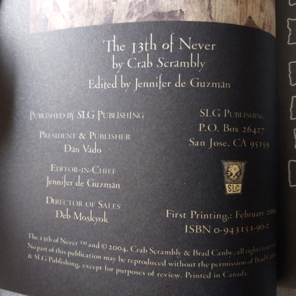 Goth "The 13th Of Never" Crab Scrambly illustrated book - Picture 9 of 12